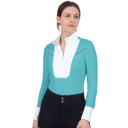 Chestnut Bay Women's Caliente Show Shirt - Turquoise
