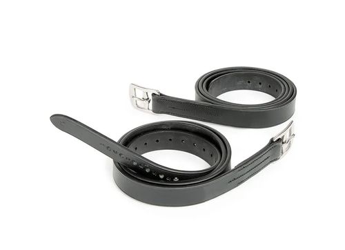 OVERSTOCK: Shires Aviemore Curved Buckle Stirrup Leathers - 48in - Havana