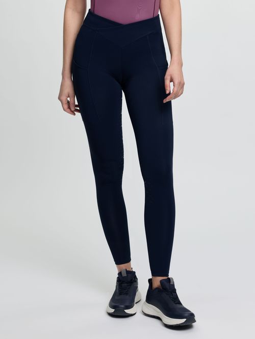 BARGAIN: LeMieux Women's Simone Cross Over Half Seat Pull On - 4 - Navy