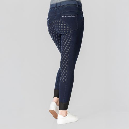 Equinavia Women's Helena Denim Full Seat Breeches - Navy