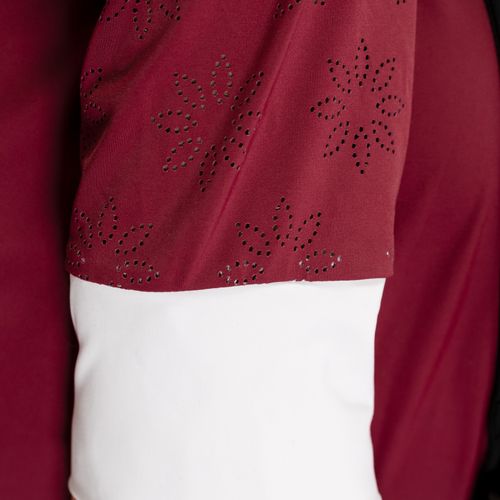 Equinavia Women's Petra Long Sleeved Show Shirt - Burgundy