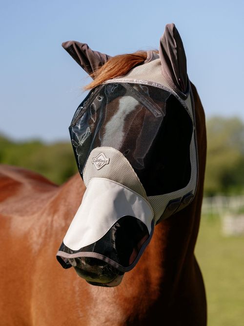 LeMieux Kudos AeroGuard Full Fly Mask - Pecan
