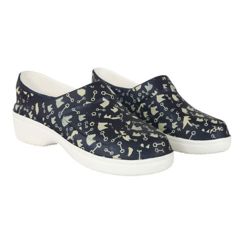 TuffRider Women's BarnMule WorkLites - Navy Horses & Bits