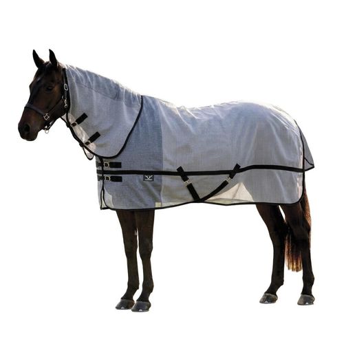 TuffRider Ripshield Fly Sheet Combo Neck - Grey/Black