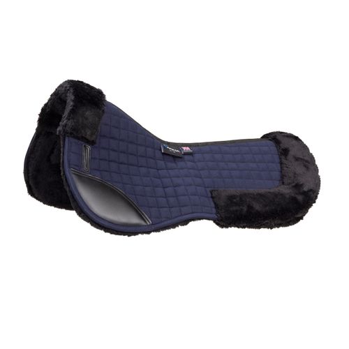 BARGAIN: Shires ARMA Deluxe Cotton Half Pad - 15-16.5 - Navy/Navy