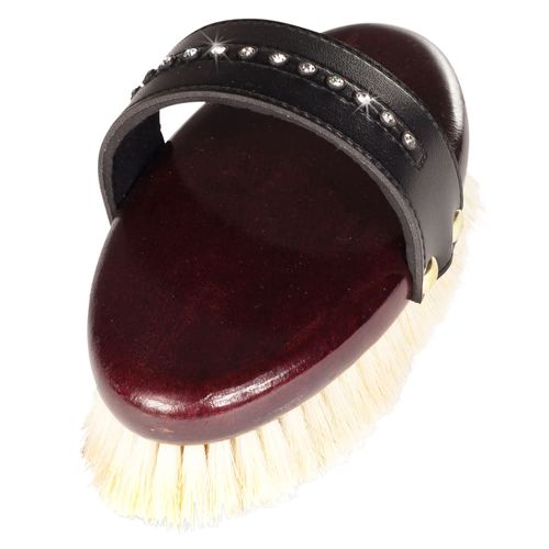 OUTLET: Horze Deluxe Soft Crystal Body Brush - One Size - Brown