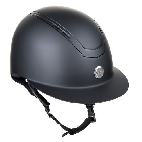 OVERSTOCK: TuffRider Guardian Matte Wide Brim Helmet - Medium - Black