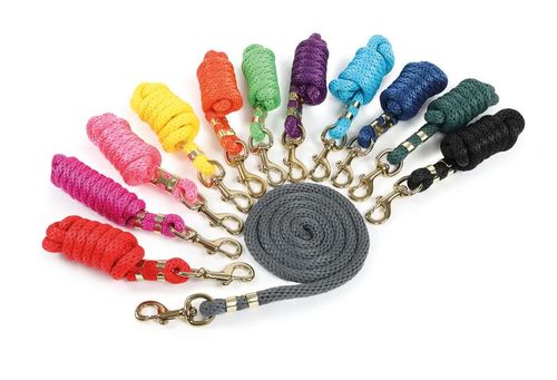 OUTLET: Shires Topaz 8ft  Lead Rope - One Size - Grey