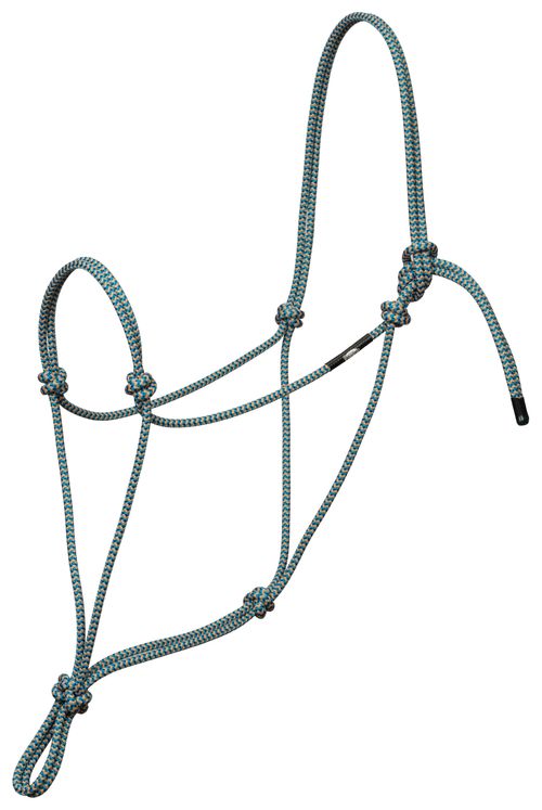 Weaver Silvertip Big Sky Rope Halter - Tan/Blue
