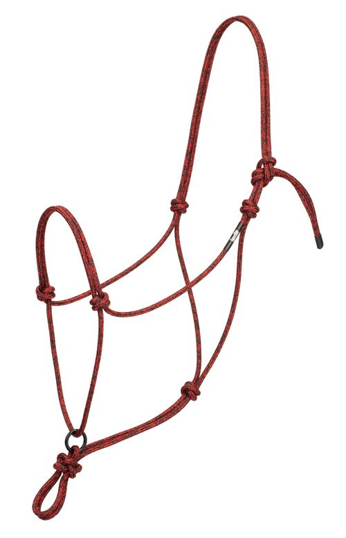 Weaver Silvertip Transition Rope Halter w/Sliding Ring - Red/Black