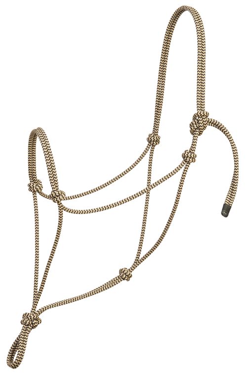 Weaver Silvertip Big Sky Rope Halter - Tan/Black