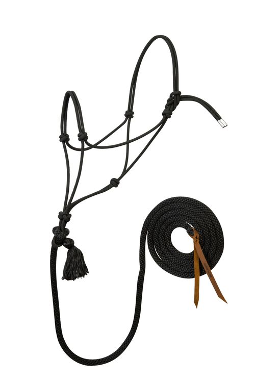 Weaver Silvertip No. 95 Rope Halter w/10'  Lead - Black