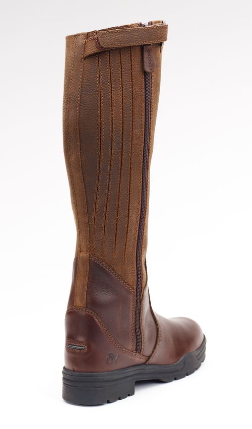 OVERSTOCK: Ovation Women's Moorland II Waterproof Highrider Tall Boot - 37 Wide Regular - Brown