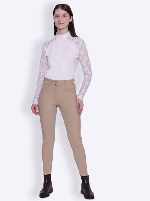 BARGAIN: Equine Couture Women's Slimming Breeches - 24 - Safari