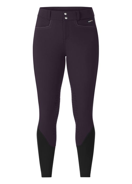 OVERSTOCK: Kerrits Women's K-Flex Knee Patch Breeches - 34 - Plum Noir