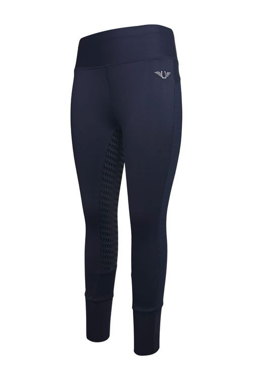 OVERSTOCK: TuffRider Women's Marathon Full Seat Tights - Medium - Navy