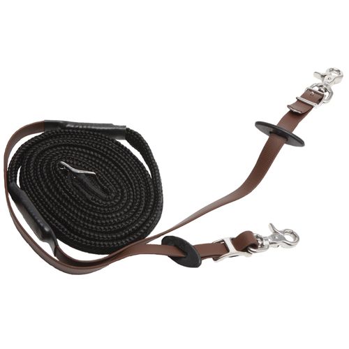 OVERSTOCK: Zilco Woven Endurance Reins - 3/4in x 70in - Brown