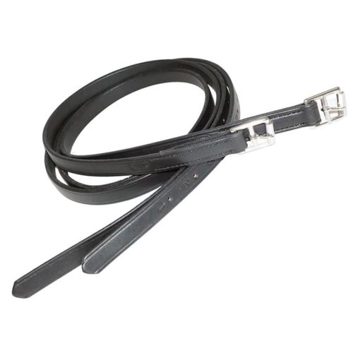 OVERSTOCK: Nunn Finer 3/4" Stirrup Leathers - 3/4in x 54in - Black