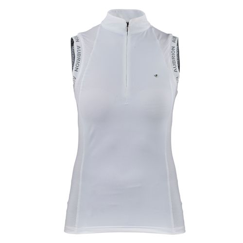 READY TO SHIP: Shires Aubrion Women's Newbel Sleeveless Show Shirt - XXX Large - White