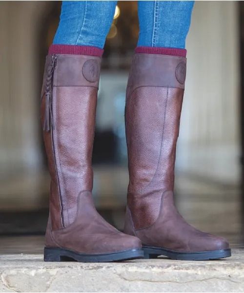 READY TO SHIP: Shires Moretta Women's Pamina Country Boots - 6 X Wide - Brown