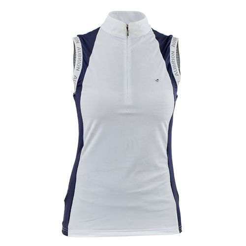 READY TO SHIP: Shires Aubrion Women's Newbel Sleeveless Show Shirt - X Small - Navy