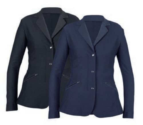READY TO SHIP: Shires Aubrion Women's Goldhawk Show Jacket - 28 - Black