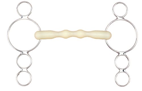 BARGAIN: Happy Mouth Bits Mullen Shaped 3-Ring Gag - 5.5in