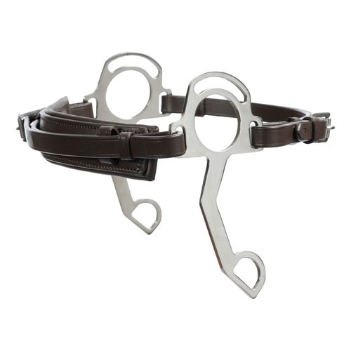 Equinavia Saga Hackamore Noseband - Chocolate Brown