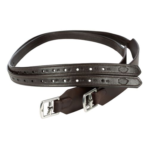 Equinavia Saga Secure Fit Stirrup Leathers - Chocolate Brown