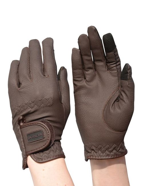 BARGAIN: Dublin Everyday Riding Gloves - 6 - Brown