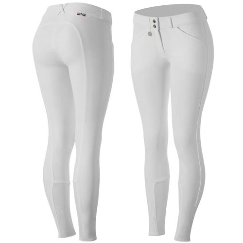OVERSTOCK: Horze Kids' Grand Prix Full Seat Breeches - EU 150/US Large - White