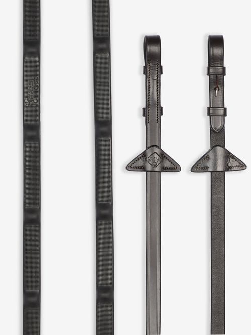 LeMieux Ergo Grip Rubber Reins - Brown