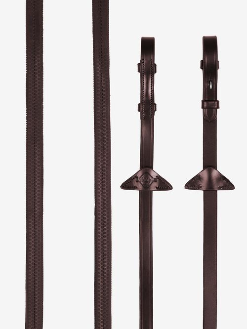 LeMieux Rubber Reins - Havana