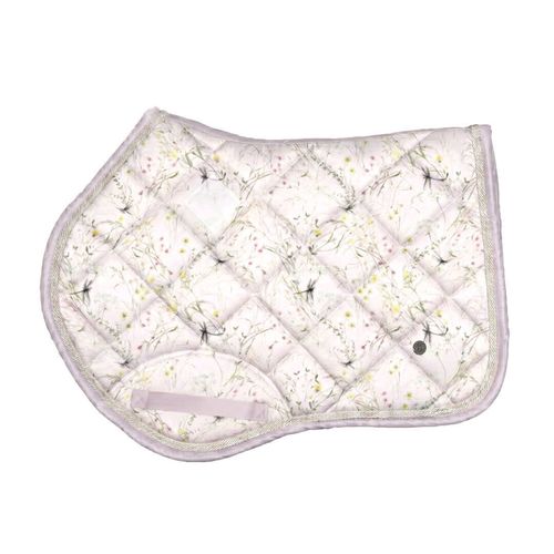 Dapplebay X Country Saddle Pad - Light Pink Dragonfly Meadow