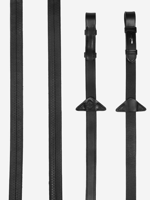 LeMieux Rubber Reins - Black