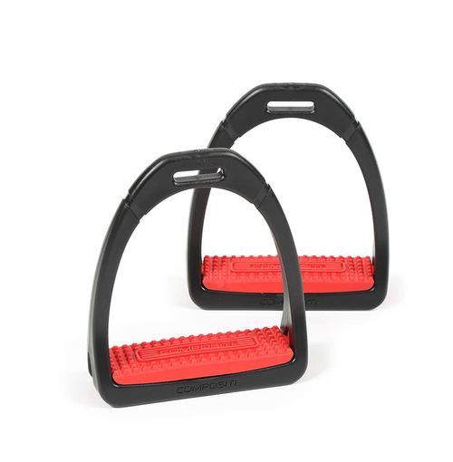 Compositi Premium Profile Stirrups - Red