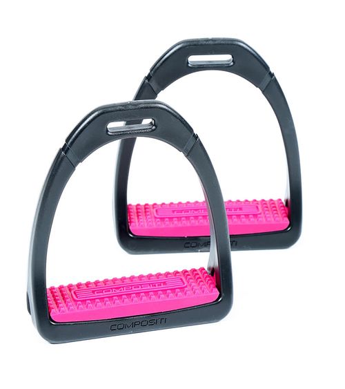 Compositi Premium Profile Stirrups - Raspberry