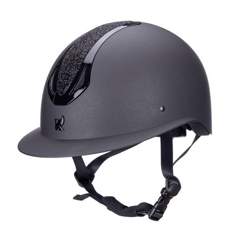 Karben Sonic Alessa Wide Brim Crystal Finish Helmet - Black