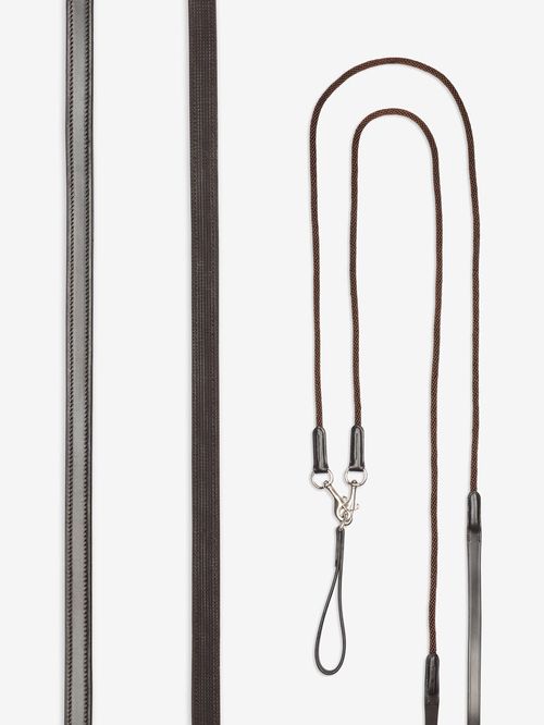 LeMieux Leather Draw Reins - Brown