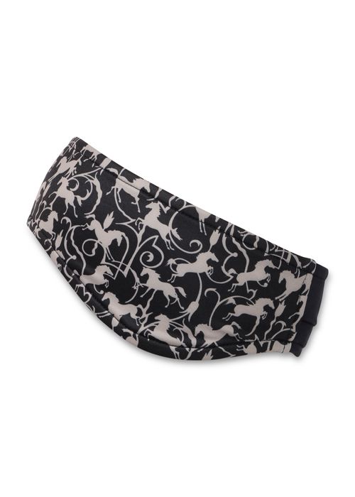 Kerrits Traverse Fleece Headband - Black Wrought Iron Horses