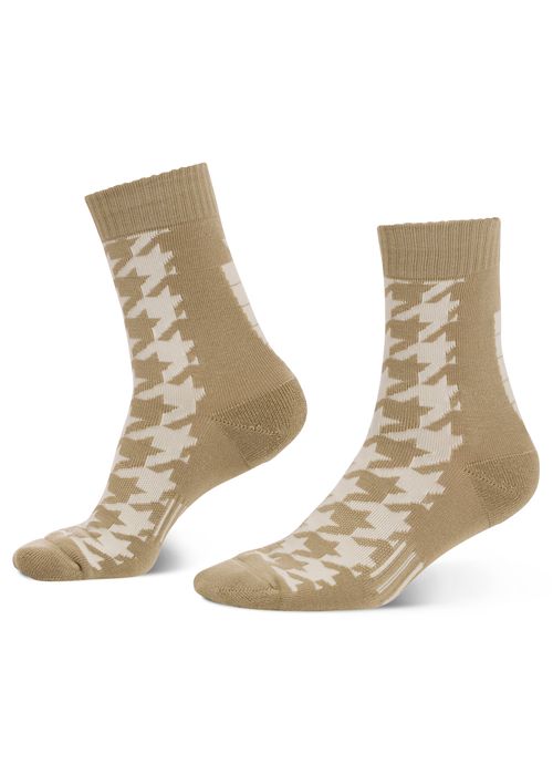 Kerrits Houndstooth Wool Paddock Socks - Vanilla