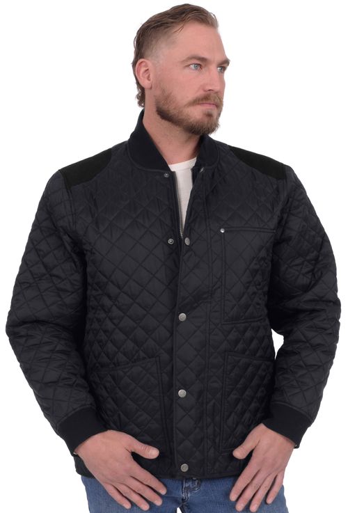 OUTLET: Chestnut Bay Men's Heritage Quilted Barn Jacket - Large - Obsidian