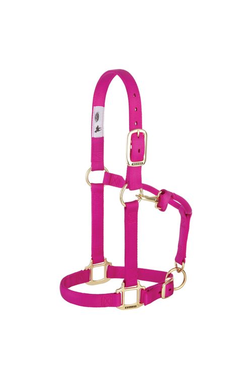 OUTLET: Weaver Original  Adjustable Halter - Average Horse - Raspberry