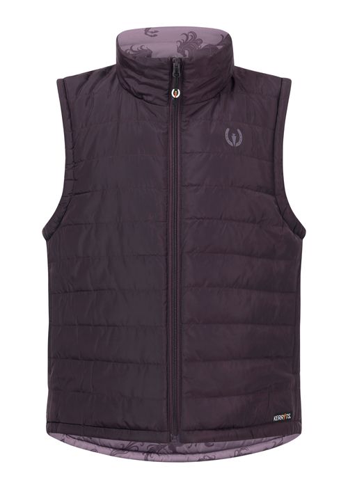 Kerrits Kids' Pony Parade Reversible Quilted Vest - Elderberry/Thistle Horse