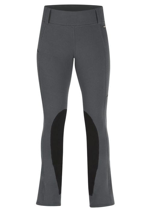 Kerrits Women's Sit Tight Wind Pro Knee Patch Bootcut Tights - Carbon