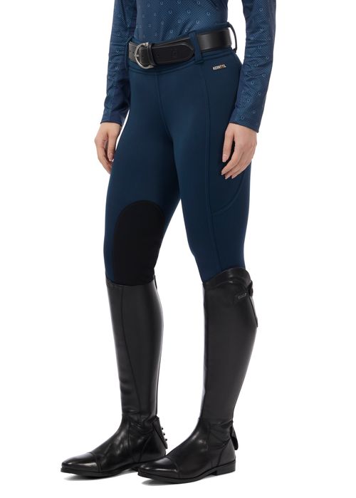 Kerrits Women's Sit Tight Wind Pro Knee Patch Tights - Nightfall