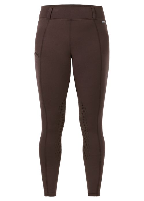 Kerrits Women's Power Stretch Knee Patch Pocket Tights - Mocha