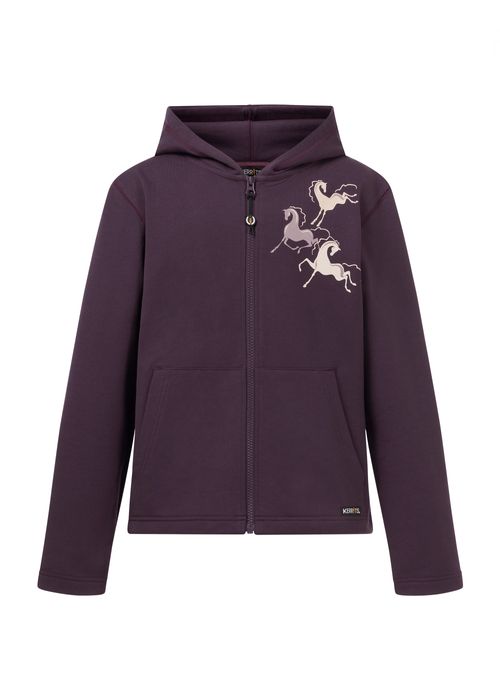 Kerrits Kids' Zip And Whinny Hoodie - Elderberry